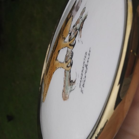 Vintage 1975 Goebel West Germany Hand Painted Barn Owl Ceramic Plaque F Kirchner - Picture 3 of 14